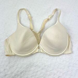 BUY 1 GET 1 FREE vanity fair 34c cotton front close bra lightly lined cake batte